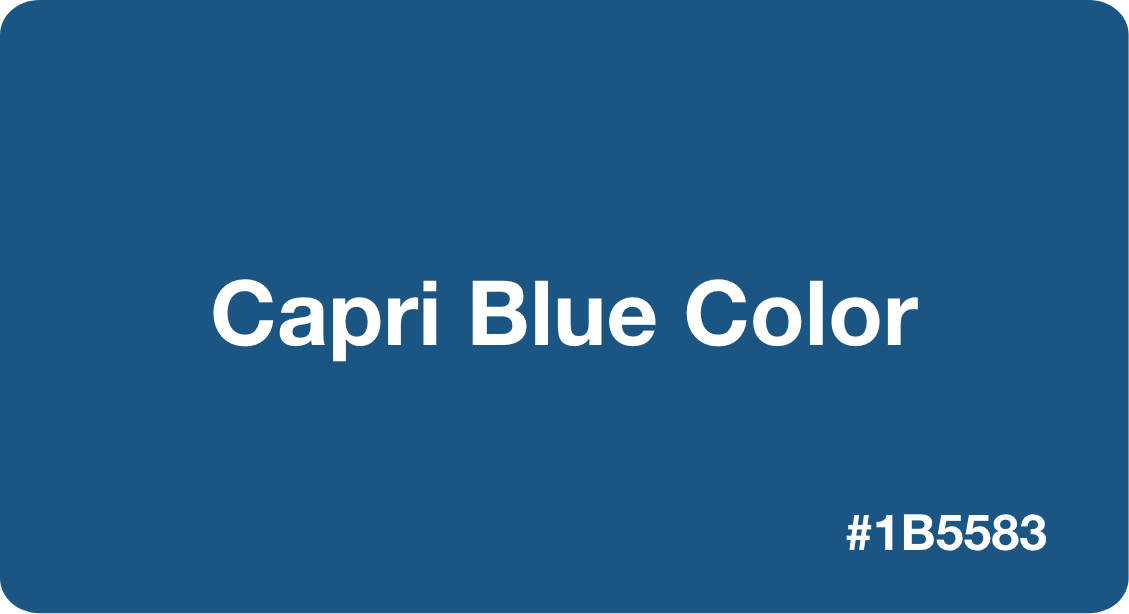 Capri Blue Color HEX Code 1b5583